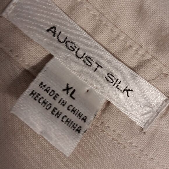 August Silk Beige Linen Top - Picture 7 of 8